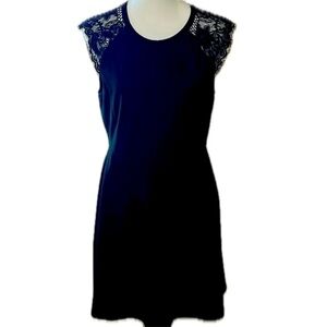 Anthropologie x Elodie Black Fit and Flare Dress